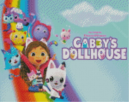 Cute Gabby Doll House Diamond Paintings