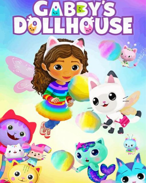 Gabby Dollhouse Poster Diamond Paintings