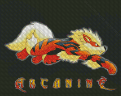 Arcanine Pokemon Anime Diamond Paintings