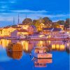 Boothbay At Night 5D Diamond Painting