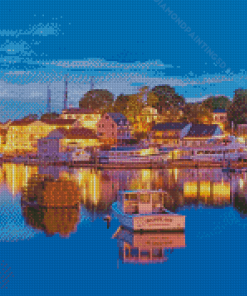 Boothbay At Night 5D Diamond Paintings
