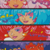 Jem And Holograms Characters Poster Diamond Paintings