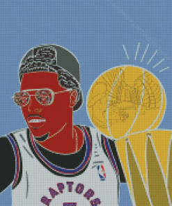 Kyle Lowry Raptors Player Art 5D Diamond Paintings