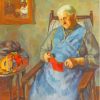 Lady Knitting 5D Diamond Painting