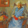 Lady Knitting 5D Diamond Paintings