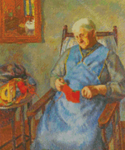 Lady Knitting 5D Diamond Paintings