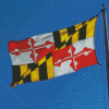 Maryland Flying Flag Diamond Paintings