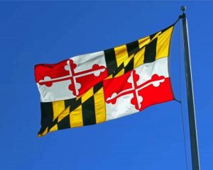 Maryland Flying Flag Diamond Painting