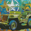 Military Jeep Art 5D Diamond Paintings