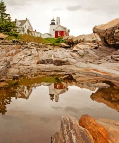 Pemaquid Point Maine 5D Diamond Painting