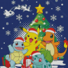 Pokemon Christmas Characters Diamond Paintings