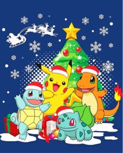 Pokemon Christmas Characters Diamond Painting