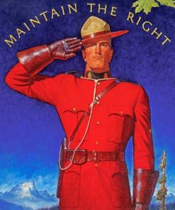 Royal Canadian Mounted Police Poster Art Diamond Painting