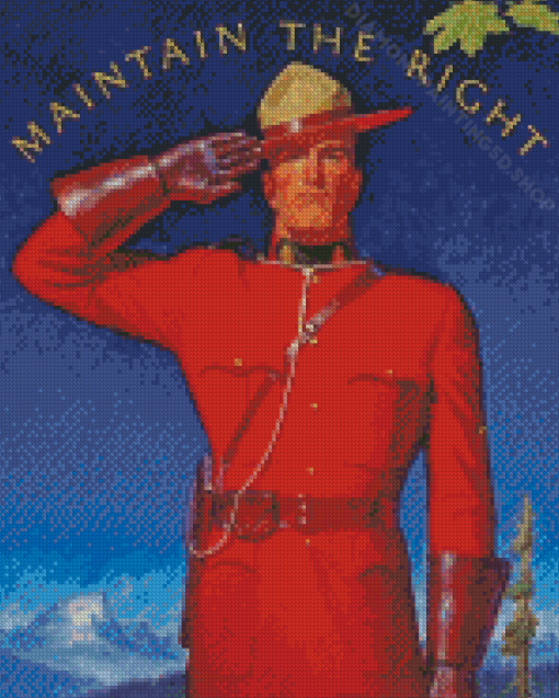 Royal Canadian Mounted Police Poster Art Diamond Paintings