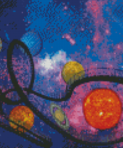 Space Roller Coaster 5D Diamond Paintings