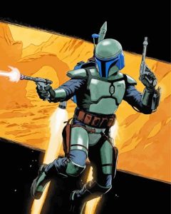 Star Wars Jango Fett Diamond Painting