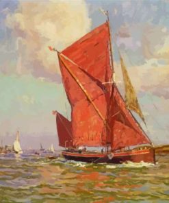 The Thames Sailing Barge 5D Diamond Painting