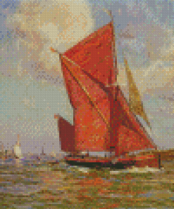 The Thames Sailing Barge 5D Diamond Paintings