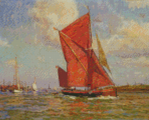 The Thames Sailing Barge 5D Diamond Paintings