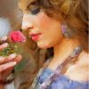 Woman And Rose Art 5D Diamond Painting