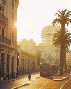 Casablanca Streets At Sunset 5D Diamond Painting