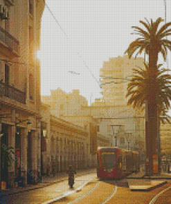 Casablanca Streets At Sunset 5D Diamond Paintings