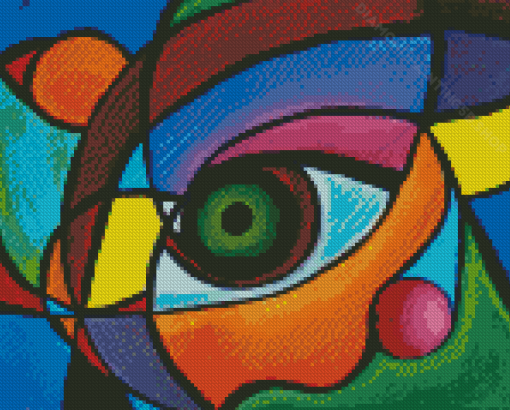 Colorful Abstract Eye 5D Diamond Paintings