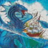 Cool Water Dragon Diamond Paintings