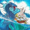Cool Water Dragon Diamond Painting