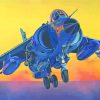 Harrier Jet Art Diamond Painting