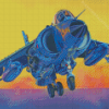 Harrier Jet Art Diamond Paintings