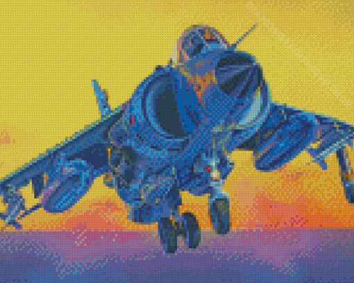 Harrier Jet Art Diamond Paintings