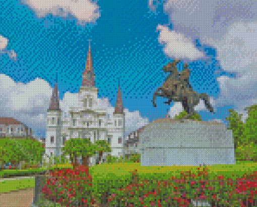 Jackson Square New Orleans Diamond Paintings