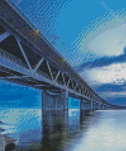 Northern Ireland Bridge At Night 5D Diamond Paintings