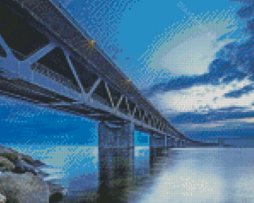 Northern Ireland Bridge At Night 5D Diamond Paintings