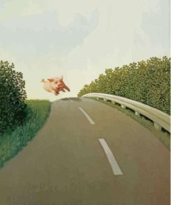 Running Pig Michael Sowa 5D Diamond Painting