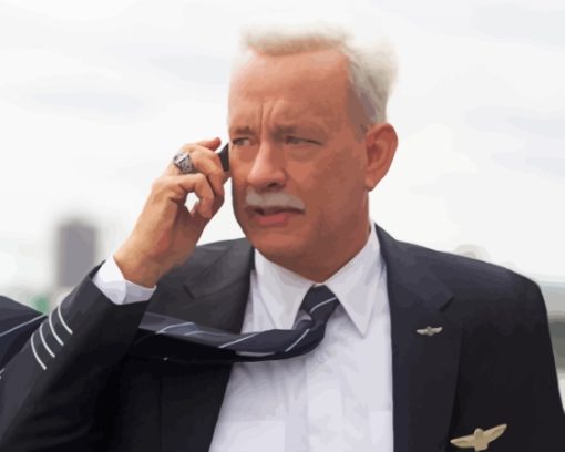 Sully Miracle On The Hudson Tom Hanks Diamond Painting
