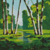 A Birch Grove Kuindzhi Diamond Paintings