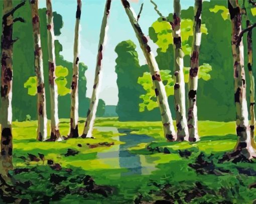 A Birch Grove Kuindzhi Diamond Painting