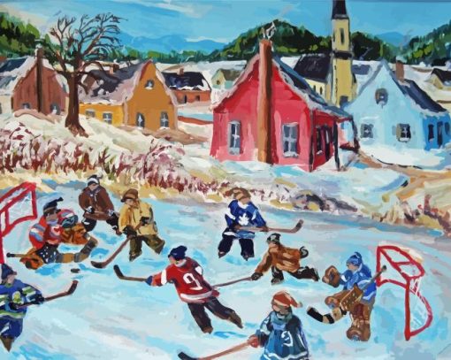 Aesthetic Pond Hockey Diamond Painting