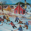 Aesthetic Pond Hockey Diamond Paintings