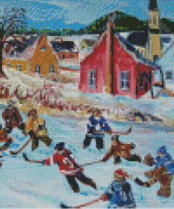 Aesthetic Pond Hockey Diamond Paintings