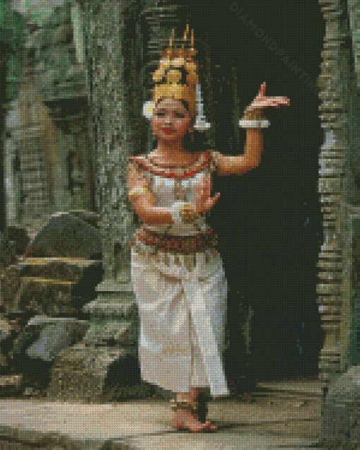 Asia Cambodia Dancer Diamond Paintings