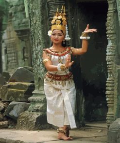 Asia Cambodia Dancer Diamond Painting