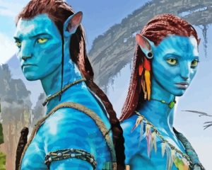 Avatar The Way of Water Jake And Neytiri Diamond Painting