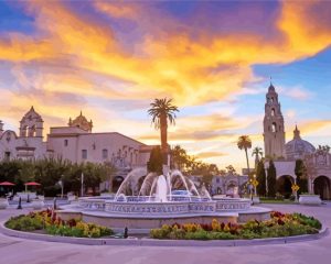 Balboa Park Coronado Island Sunset Diamond Painting