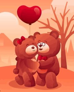 Bears Of Love Diamond Painting