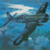 Black Navy Fighter Diamond Paintings