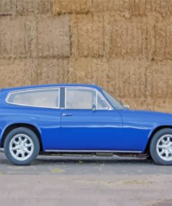 Blue Reliant Scimitar Car Diamond Painting