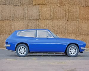 Blue Reliant Scimitar Car Diamond Painting